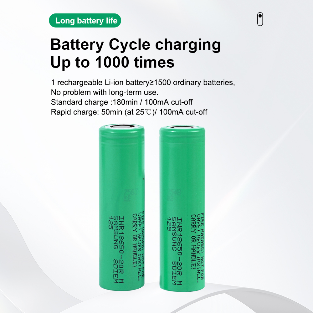 INR18650-20R  2000mAh  Li-ion battery cells