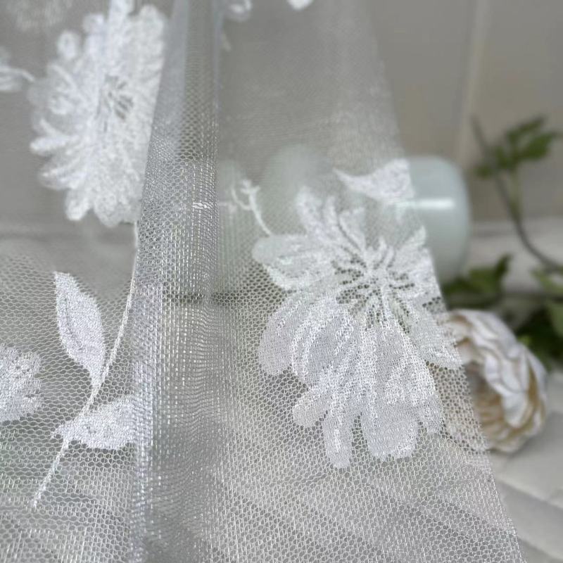 经编花纱细纹