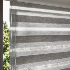 遮光麻纹柔纱帘