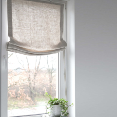 天然麻质窗帘