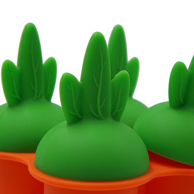 RU002 صانعة المصاصات على شكل جزرة | صانعة الثلج المصنوعة من السيليكون