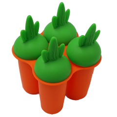 RU002 صانعة المصاصات على شكل جزرة | صانعة الثلج المصنوعة من السيليكون