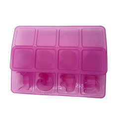 RU004 مكعبات ثلج لتخزين الطعام مكونة من 8 أحرف | مكعبات ثلج من السيليكون
