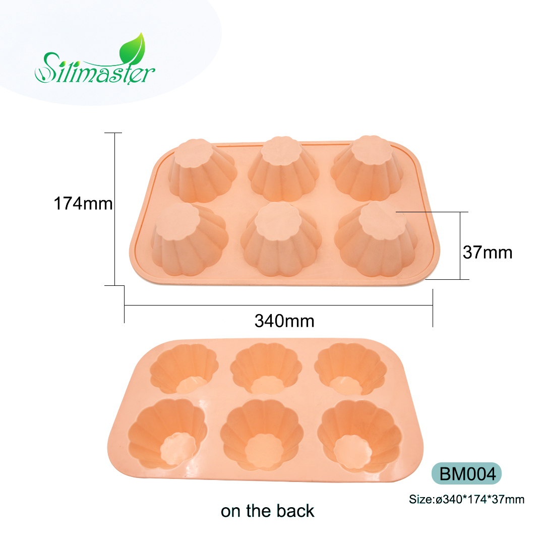 silicone cake pan | BM004 6-CUP Cake Pan