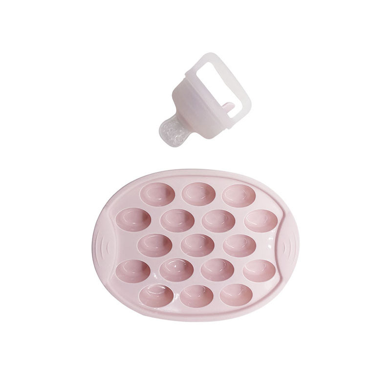 RU0020 Baby Food Freezer Tray, Perfect-Sized Silicone Baby Food Storage Containers for Homemade Baby Food, Breast Milk, Vegetable, Juice & Fruit Purees