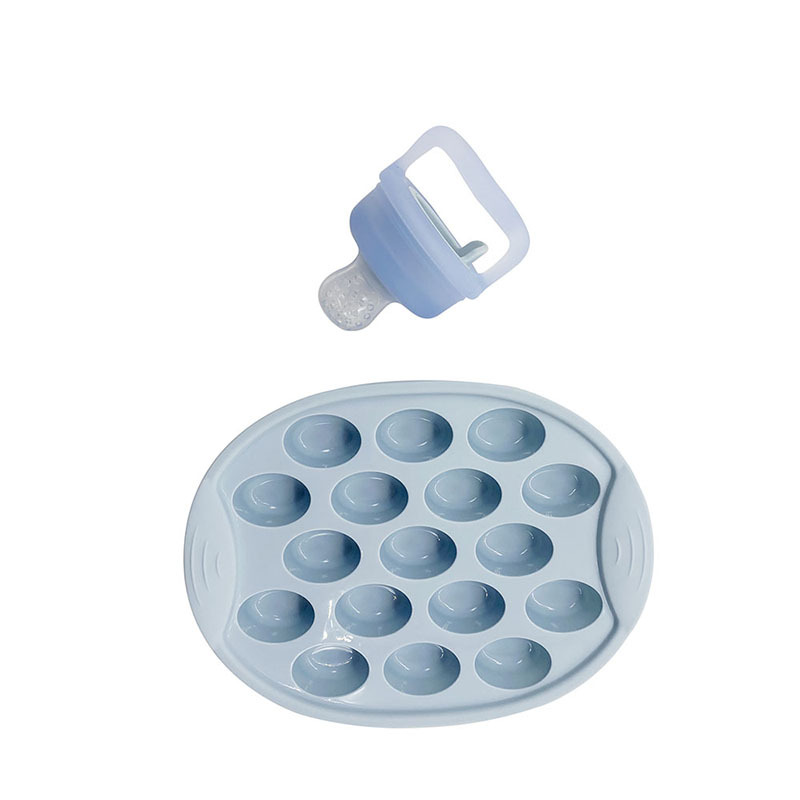 RU0020 Baby Food Freezer Tray, Perfect-Sized Silicone Baby Food Storage Containers for Homemade Baby Food, Breast Milk, Vegetable, Juice & Fruit Purees