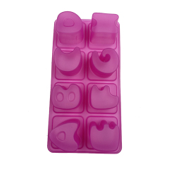 RU004 مكعبات ثلج لتخزين الطعام مكونة من 8 أحرف | مكعبات ثلج من السيليكون