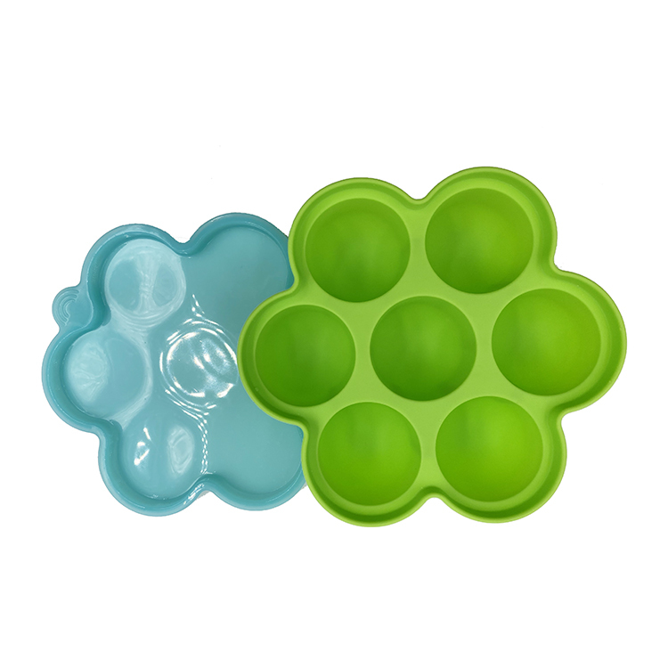 RU018 Food storage tray with lid | silicone ice trays for baby food