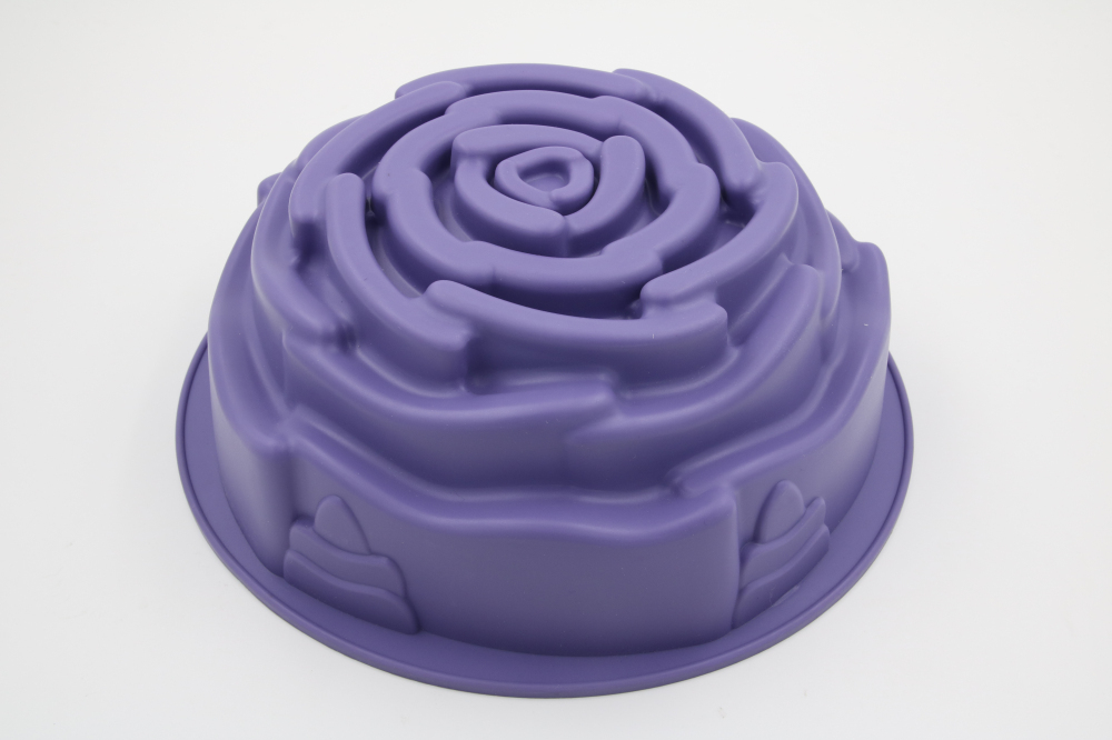 silicone cake pan | BM012 Rose Shape Cake Pan
