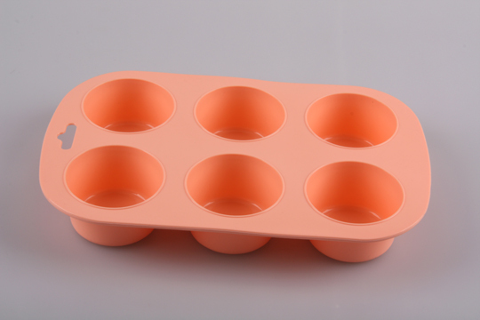 silicone muffin mold | BM026 6Cup Muffin Cake Pan