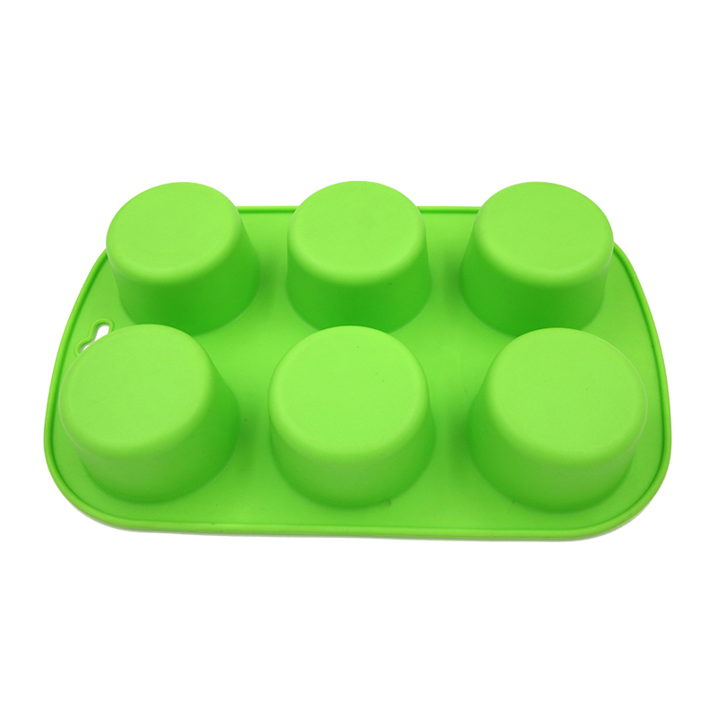 silicone muffin mold | BM026 6Cup Muffin Cake Pan