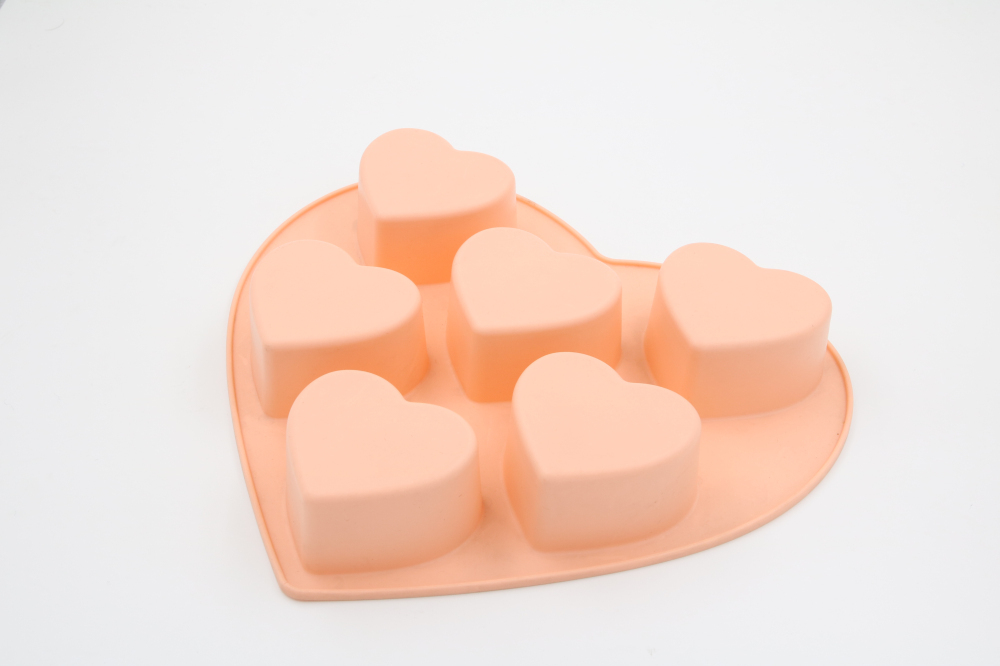 silicone muffin mold | BM028 Heart Shape Muffin