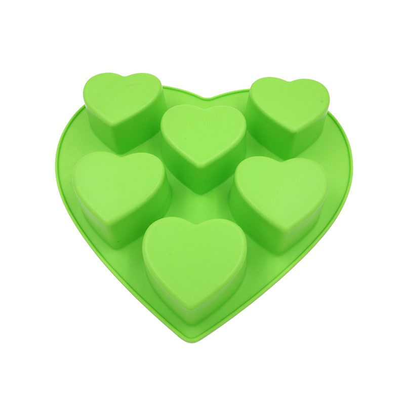 silicone muffin mold | BM028 Heart Shape Muffin