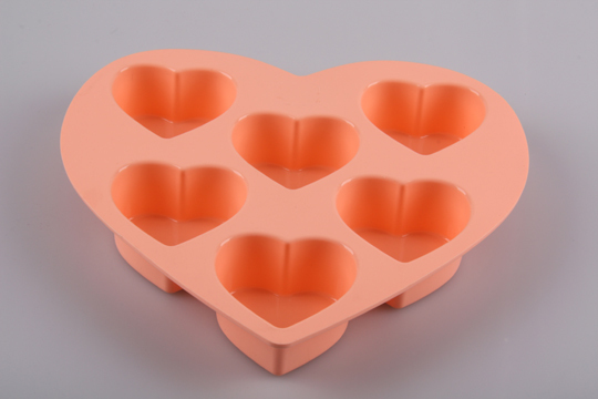 silicone muffin mold | BM028 Heart Shape Muffin