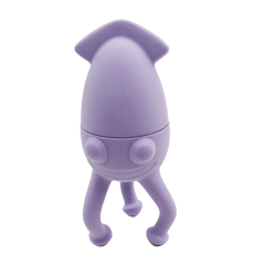 BA018 Badespielzeug aus Silikon in Tintenfischform | Badespielzeug