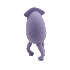 BA018 Badespielzeug aus Silikon in Tintenfischform | Badespielzeug