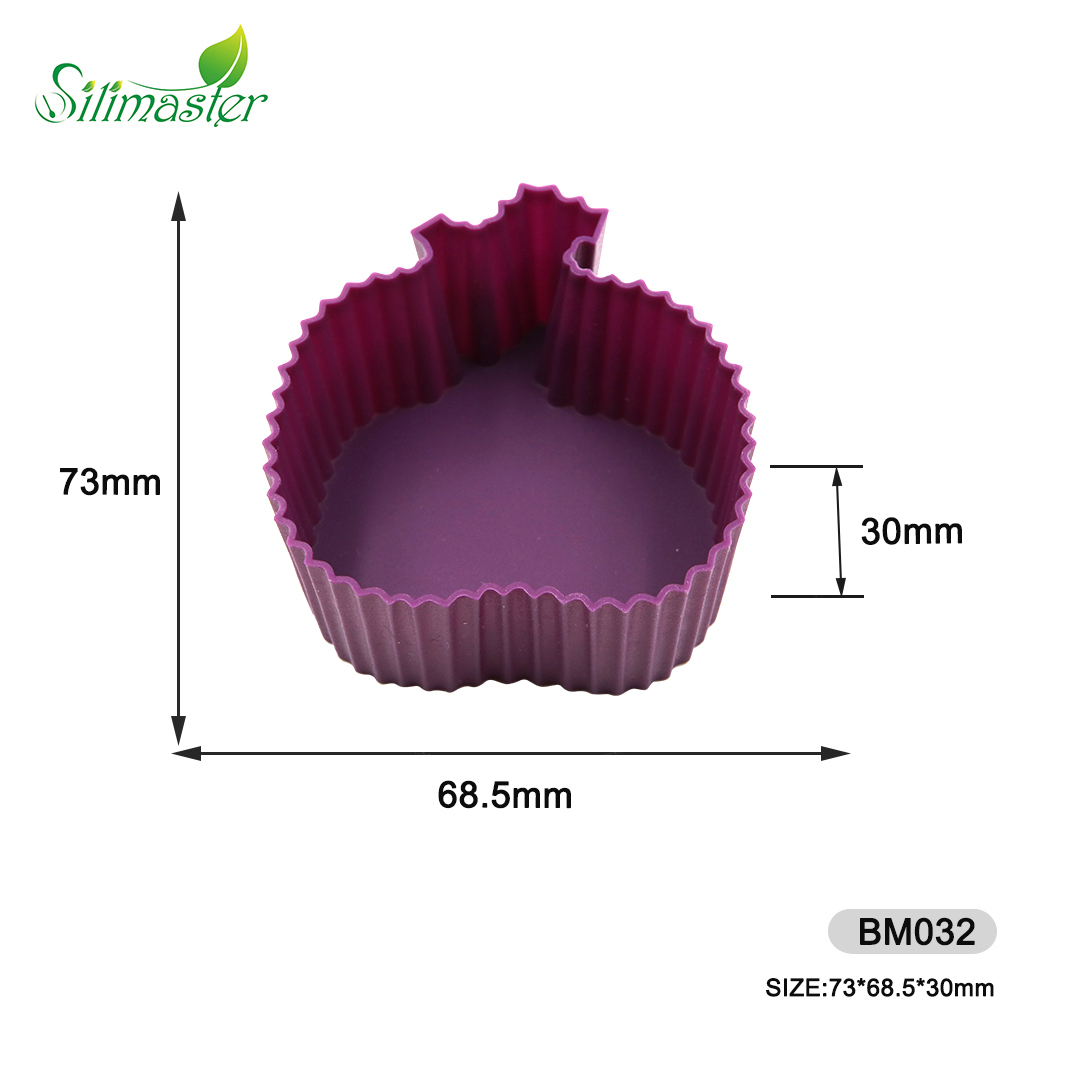 BM032 Apple shape cup cake mould | silicone cake mould