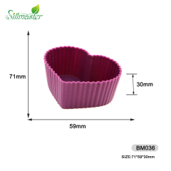 قالب كب كيك على شكل قلب BM036 | قالب كيك سيليكون