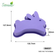 BM037 Rabbit shape mini cake pan | silicone cake pan