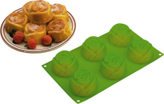 BM043 Rosenkuchenform | Silikonkuchenform