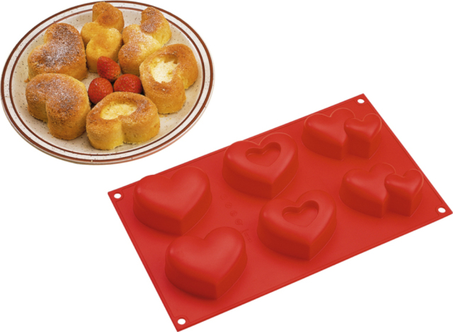 قالب كيك سيليكون | قالب كيك على شكل قلب BM049