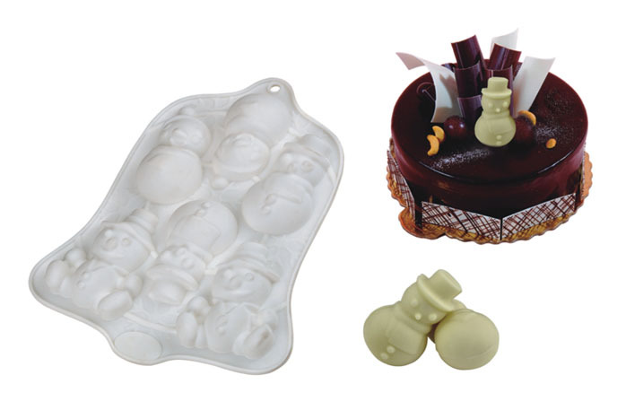 BM060 Snowman Muffin Mould | silicone muffin mold