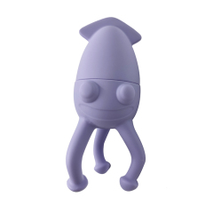 BA018 Badespielzeug aus Silikon in Tintenfischform | Badespielzeug