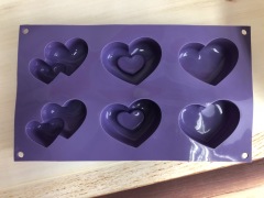 قالب كيك سيليكون | قالب كيك على شكل قلب BM049