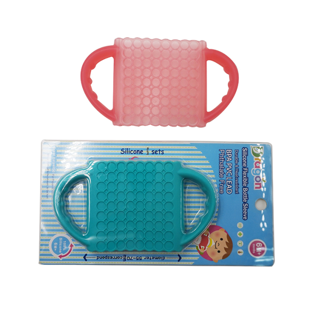 BB007 Silikon-Babyflaschengriffe mit weitem Hals | Halter aus lebensmittelechtem Silikon