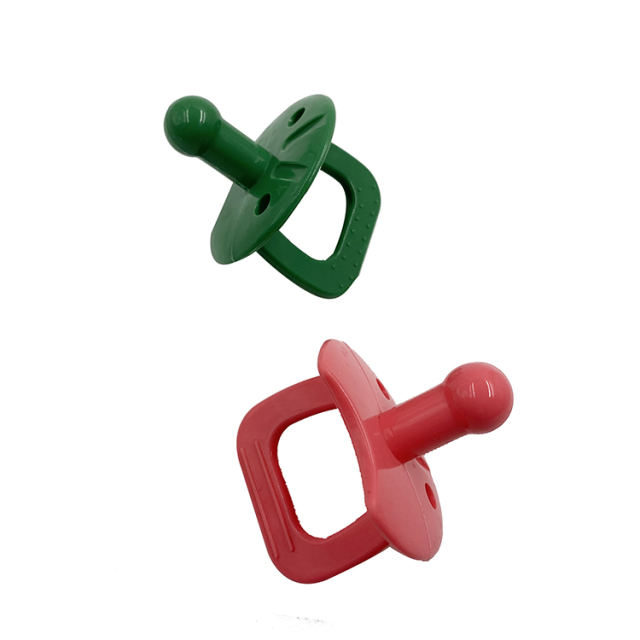 BP001 Food Grade Silicone Newborn Up Pacifiers with Handle