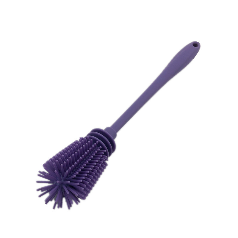 UT115 Silicone Bottle Brush Cleaner BPA Free - Long Handle Baby Bottle Cleaner Nipple Brush Ideal for Glass & Plastic Water Bottles | silicone brush