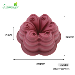 BM066 Flower Cake Mould | silicone cake mould in oven