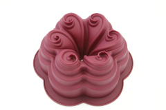 BM066 Flower Cake Mould | silicone cake mould in oven