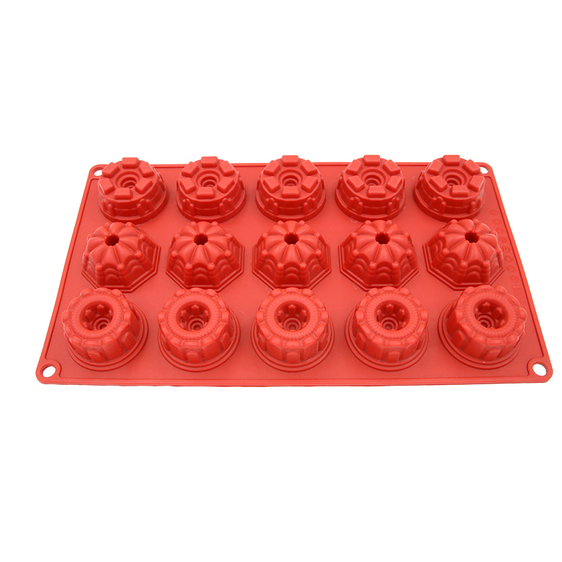 silicone muffin mold | BM070 Castle Muffin Mould