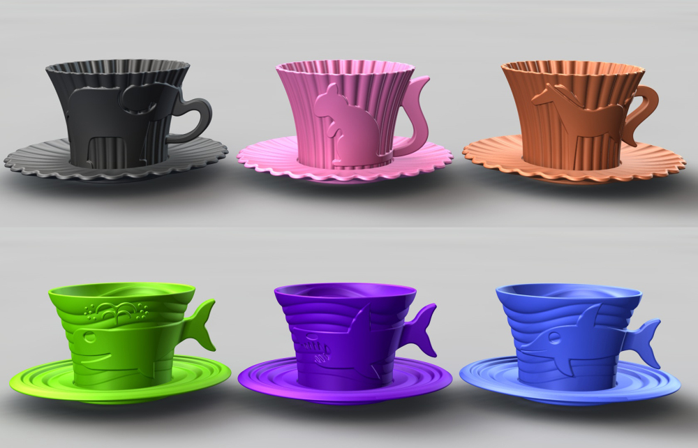 BM072C/BM072B/BM072A Horse/Squirrel /Elephant Cup Cake mould | silicone Cake mould