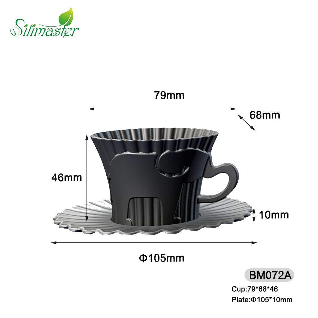 BM072C/BM072B/BM072A Horse/Squirrel /Elephant Cup Cake mould | silicone Cake mould