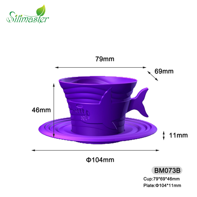 BM073-A, BM073-B, BM073-C Shark/Whale/Dolphin cup cake mould |  silicone Cake mould