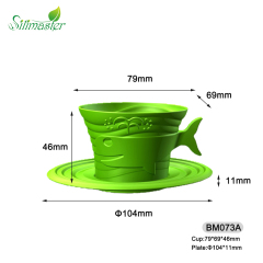 BM073-A, BM073-B, BM073-C Shark/Whale/Dolphin cup cake mould |  silicone Cake mould