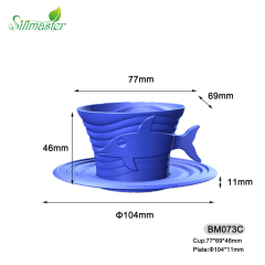 BM073-A, BM073-B, BM073-C Shark/Whale/Dolphin cup cake mould |  silicone Cake mould