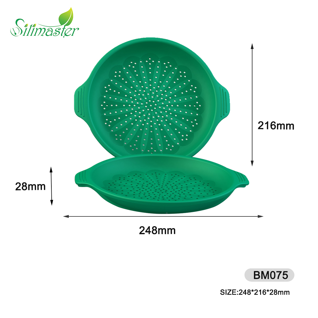 silicone sheet cake pan | BM075 Pizza Pan With Hole