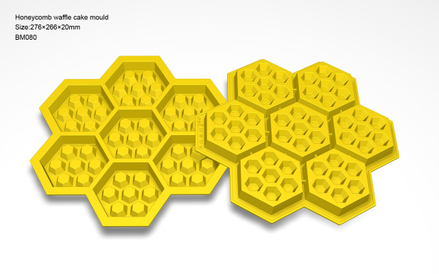BM080 Honeycomb Waffle Cake Mould | silicone cake mould