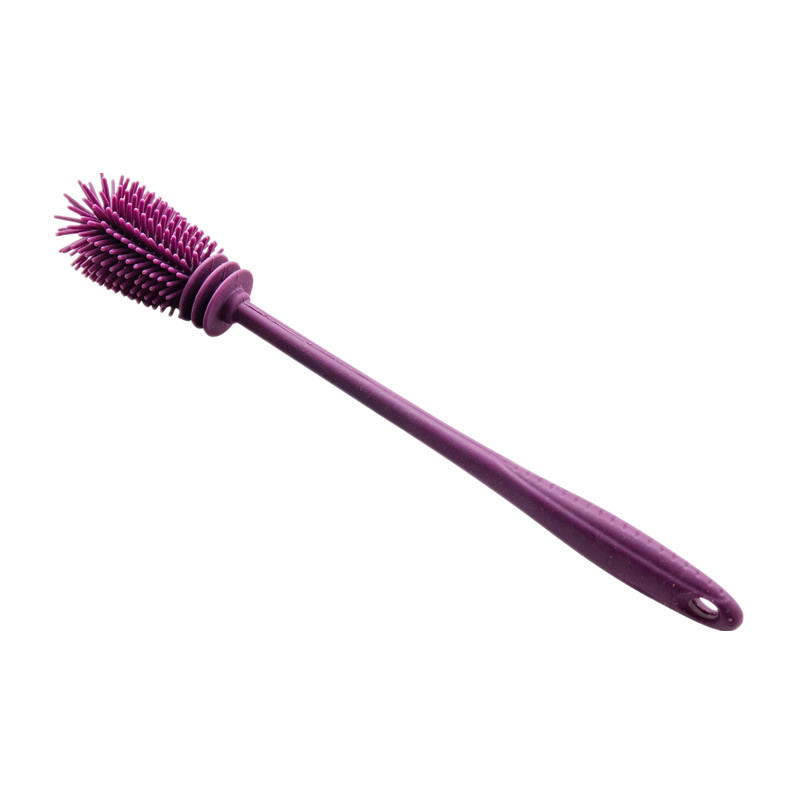 UT115 Silicone Bottle Brush Cleaner BPA Free - Long Handle Baby Bottle Cleaner Nipple Brush Ideal for Glass & Plastic Water Bottles | silicone brush