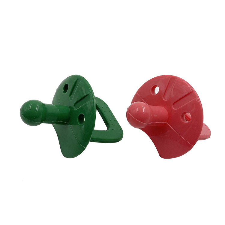 BP001 Food Grade Silicone Newborn Up Pacifiers with Handle