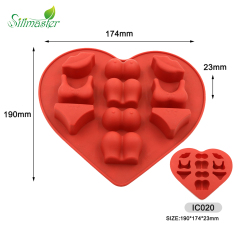 silicone sheet cake pan | IC020 Sexy Tray for ice cube&chocolate