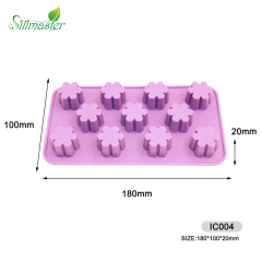 قالب سيليكون | صينية ثلج على شكل رقائق ثلج IC004