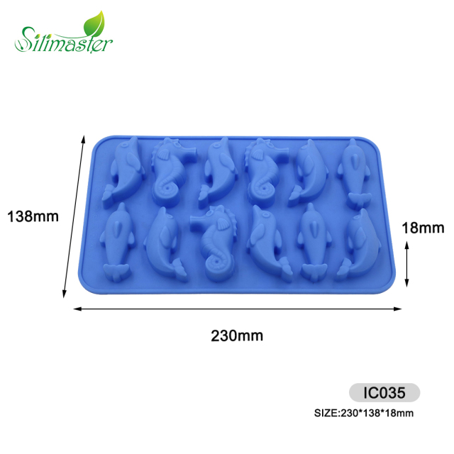 قالب سيليكون | صينية ثلج على شكل حيوان بحري IC035