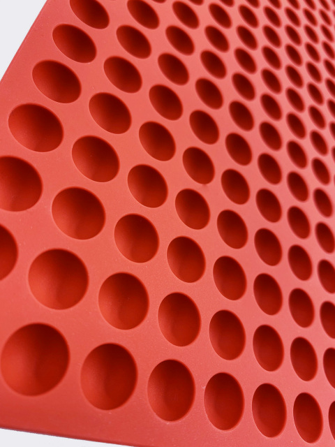 Moule en silicone IC065 408 cavités en forme de demi-sphère