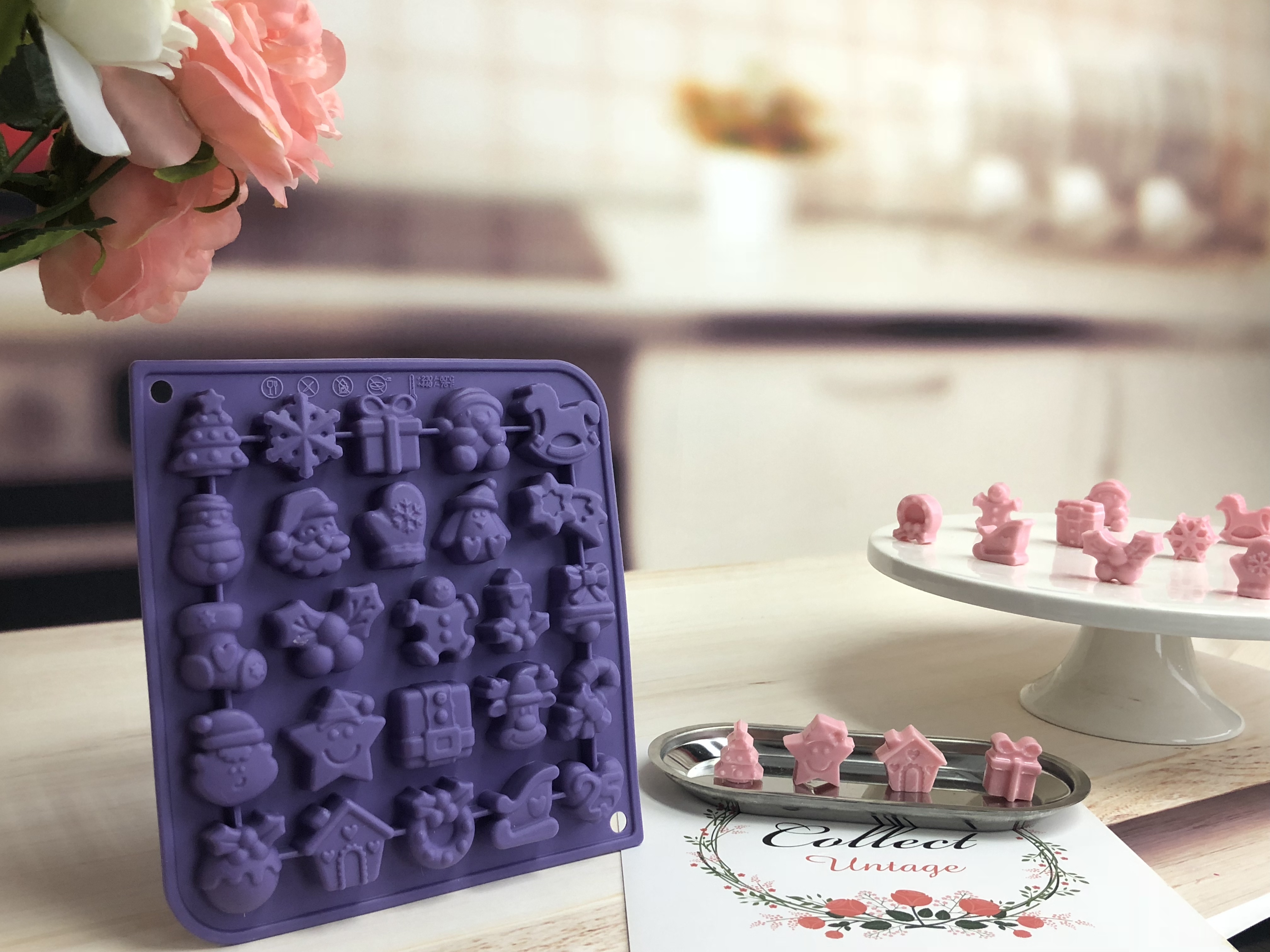 BM109 24 Days Christmas Biscuit or Chocolate Mould | silicone chocolate mould