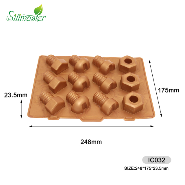 قالب سيليكون | صينية ثلج على شكل برغي IC032