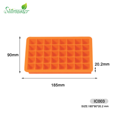 صينية مكعبات الثلج المربعة المصنوعة من السيليكون | IC003 صينية مكعبات الثلج المربعة